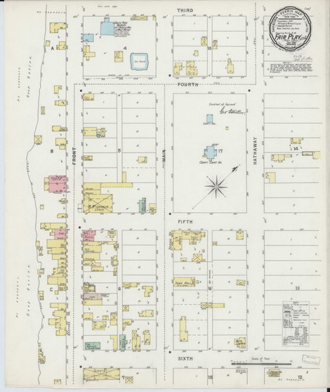 Fair Play, Colorado 1896 - Old Map Colorado Fire Insurance Index