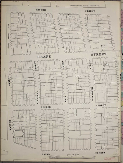 Manhattan, NY Fire Insurance 1894 Sheet 23 S V1 - Old Map Reprint - New York