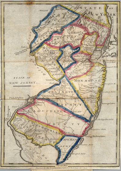 New Jersey 1831 Payne - Old State Map Reprint