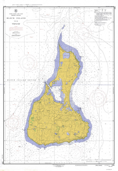 Block Island 1952 Copy A - Old Map Nautical Chart AC Harbors 269 - Rhode Island