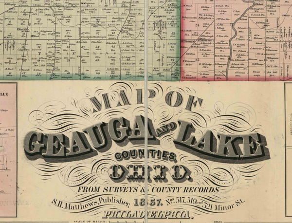 Title of Source Map - Geauga Co., Ohio 1857 - NOT FOR SALE - Geauga Co.