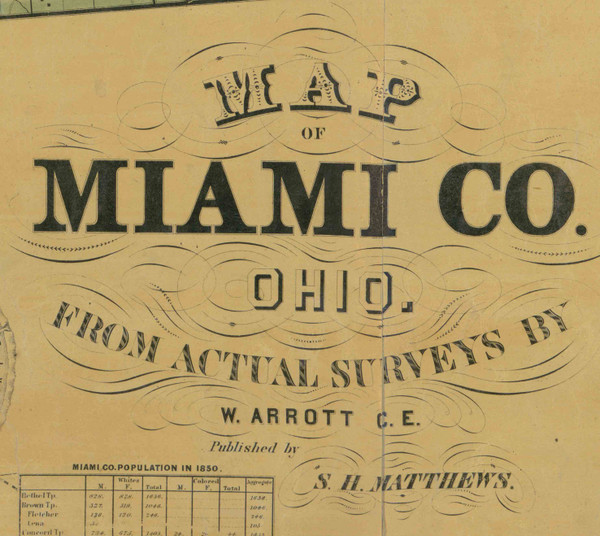 Title of Source Map - Miami Co., Ohio 1858 - NOT FOR SALE - Miami Co. Title of Source Map - Miami Co., Ohio 1858 - NOT FOR SALE - Miami Co.