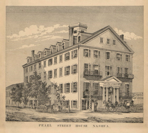 Pearl Street House, New Hampshire 1858 Hillsboro Co.