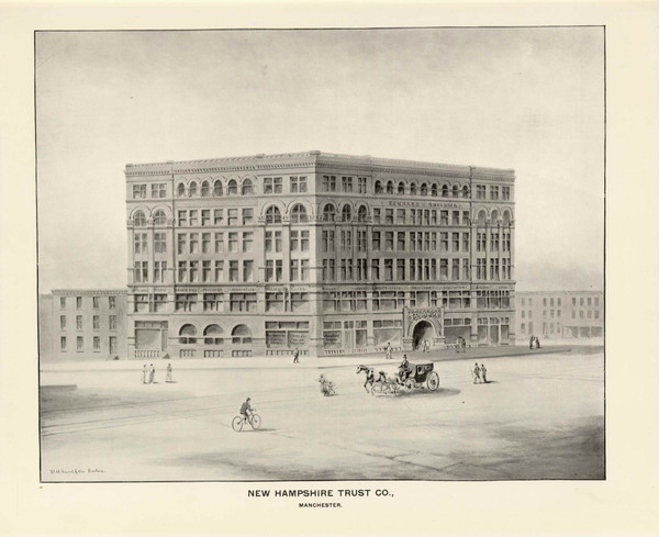 New Hampshire Trust Co, New Hampshire 1892 Old Town Map Reprint - Hurd State Atlas Hillsboro New Hampshire Trust Co, New Hampshire 1892 Old Town Map Reprint - Hurd State Atlas Hillsboro