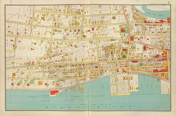 Yonkers - Sheet 3, New York 1893 - Old Town Map Reprint - Westchester Co. Atlas 7