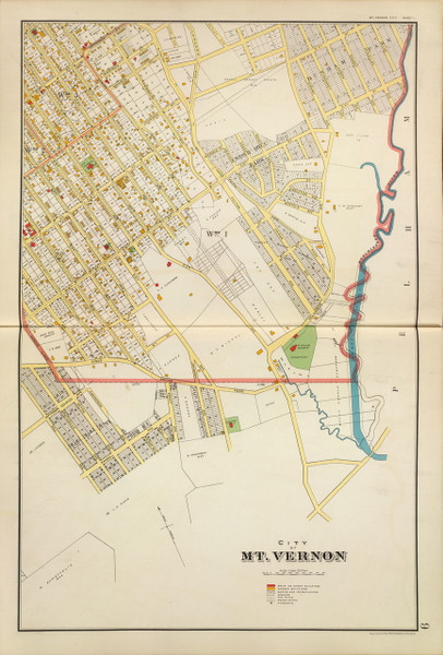Mt Vernon - Sheet 1, New York 1893 - Old Town Map Reprint - Westchester Co. Atlas 9