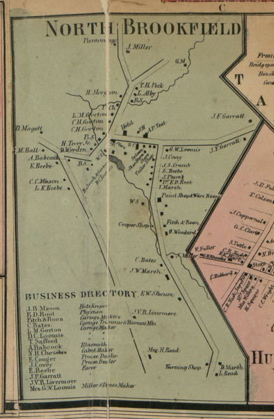 North Brookfield, New York 1859 Old Town Map Custom Print - Madison Co. North Brookfield, New York 1859 Old Town Map Custom Print - Madison Co.