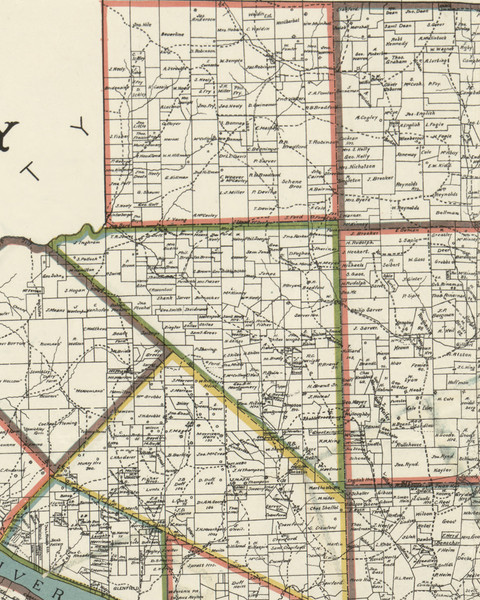 Franklin Township, Pennsylvania 1898 Old Town Map Custom Print - Allegheny Co.