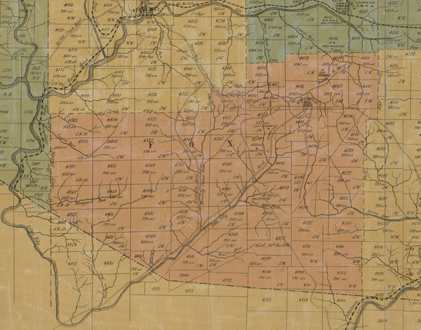 Fox Township, Pennsylvania 1855 Old Town Map Custom Print - Elk Co.