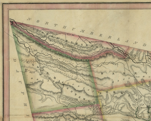 Upper Mahantango Township, Pennsylvania 1830 Old Town Map Custom Print - Schuylkill Co. Upper Mahantango Township, Pennsylvania 1830 Old Town Map Custom Print - Schuylkill Co.