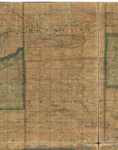 Deerfield Township, Pennsylvania 1862 Old Town Map Custom Print - Tioga Co.
