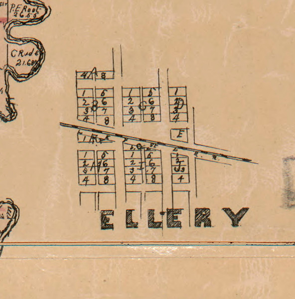 Ellery - Edwards Co., Illinois 1891 Old Town Map Custom Print - Edwards Co.