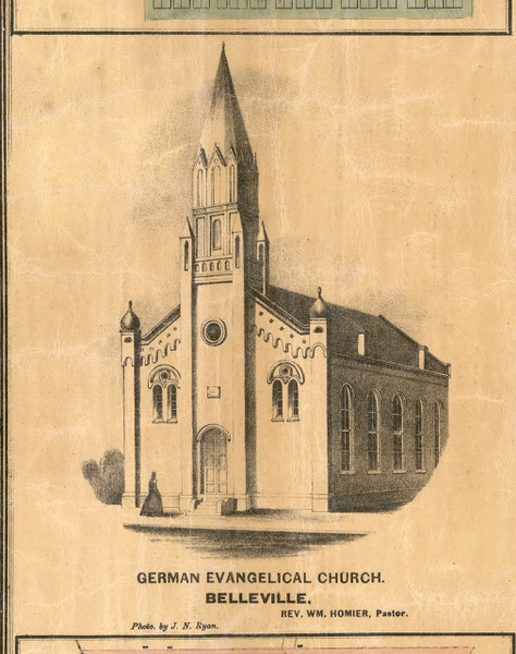 Col James Morrison Residence Belleville - St Clair Co., Illinois 1863 Old Town Map Custom Print - St. Clair Co. Col James Morrison Residence Belleville - St Clair Co., Illinois 1863 Old Town Map Custom Print - St. Clair Co.