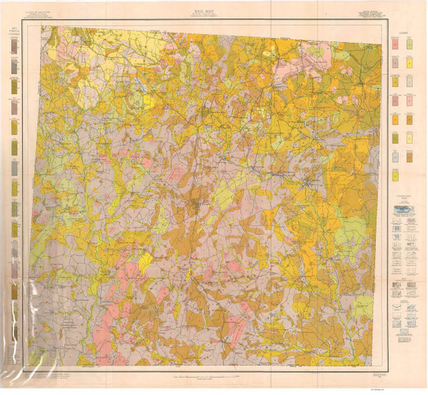 Randolph County Soils Map, 1915 North Carolina - Old Map Reprint Randolph County Soils Map, 1915 North Carolina - Old Map Reprint