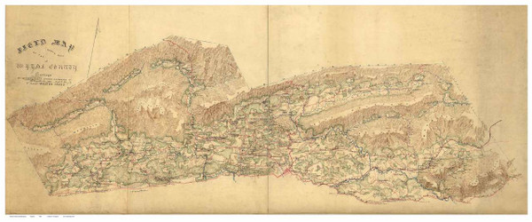 Wythe County Virginia ca 1860 (northern part) - Old Map Reprint Wythe County Virginia ca 1860 (northern part) - Old Map Reprint