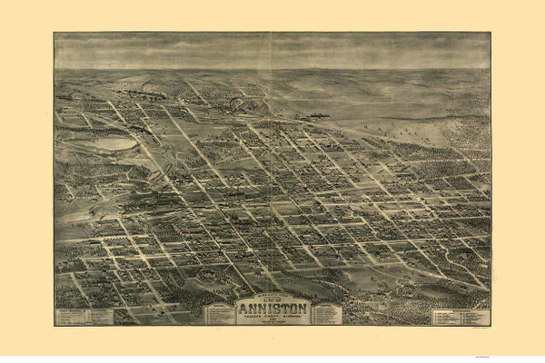 Anniston, Alabama 1903 Bird's Eye View