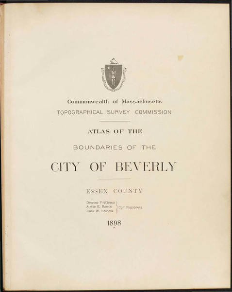 13a - Beverly, ca. 1900 - Massachusetts Harbor & Land Commission Boundary Atlas Digital Files 13a - Beverly, ca. 1900 - Massachusetts Harbor & Land Commission Boundary Atlas Digital Files