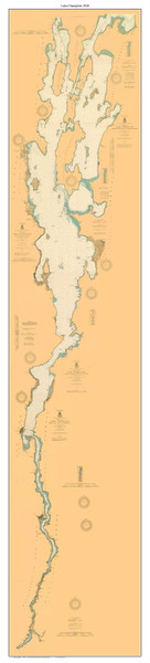 Lake Champlain Custom - 1920 Nautical Chart