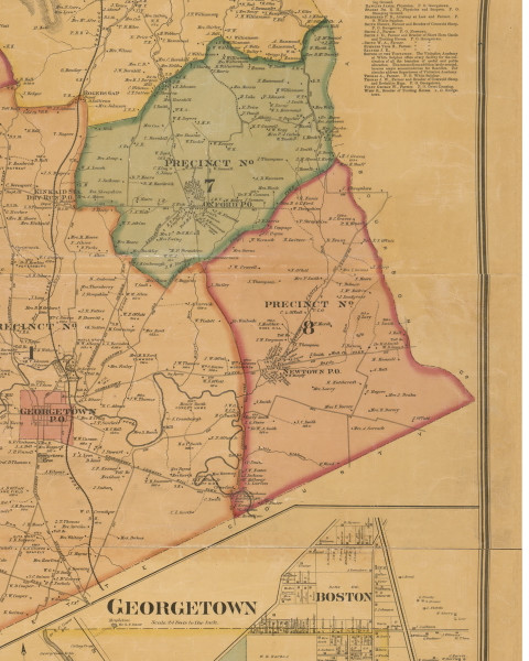 Precinct 8, Newtown - Scott County, Kentucky 1879 Old Town Map Custom Print - Scott Co. Precinct 8, Newtown - Scott County, Kentucky 1879 Old Town Map Custom Print - Scott Co.