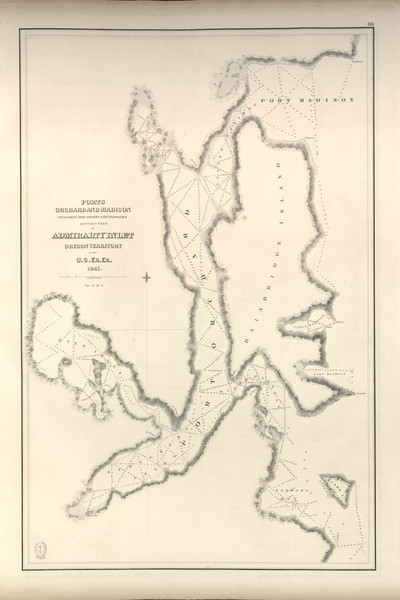 Admiralty Inlet - Ports Orchard & Madison, 1841 Exploring Atlas - Pacific Coast - USA Regional
