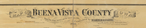 Title of Source Map - Buena Vista Co., Iowa 1884 - NOT FOR SALE - Buena Vista Co.