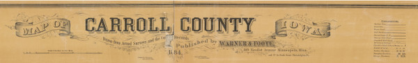 Title of Source Map - Carroll Co., Iowa 1884 - NOT FOR SALE - Carroll Co.
