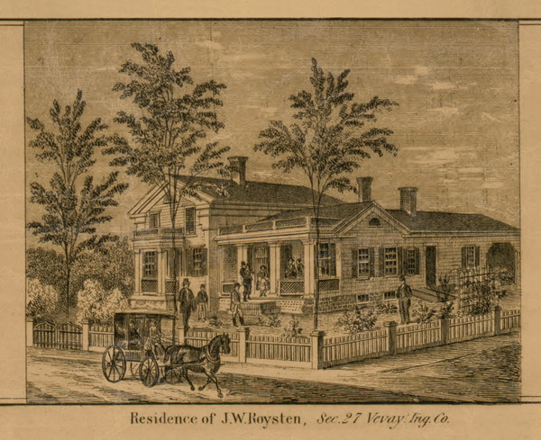 Residence of J.W. Roysten, Michigan 1859 Old Town Map Custom Print - Ingham Co. Residence of J.W. Roysten, Michigan 1859 Old Town Map Custom Print - Ingham Co.