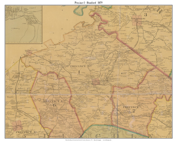 Precinct 1 - Stanford, Kentucky 1879 -  Lincoln Co.