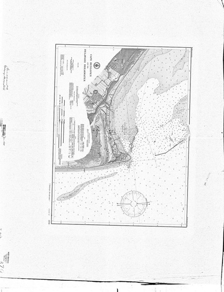 Cape Henlopen and the Delaware Breakwater 1905 - Old Map Nautical Chart AC Harbors 379 - Chesapeake Bay Cape Henlopen and the Delaware Breakwater 1905 - Old Map Nautical Chart AC Harbors 379 - Chesapeake Bay
