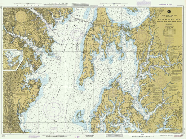 Eastern Bay and South River 1983 - Old Map Nautical Chart AC Harbors 550 - Chesapeake Bay Eastern Bay and South River 1983 - Old Map Nautical Chart AC Harbors 550 - Chesapeake Bay