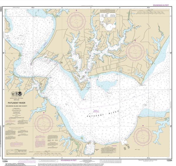 Patuxent River Solomons Island and Vicinity 2014 - Old Map Nautical Chart AC Harbors 561 - Chesapeake Bay