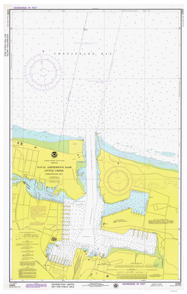 Naval Base Little Creek 1976 - Old Map Nautical Chart AC Harbors 3334 - Virginia Naval Base Little Creek 1976 - Old Map Nautical Chart AC Harbors 3334 - Virginia