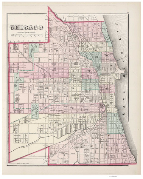 Chicago - 1878 O.W. Gray - USA Atlases - Cities