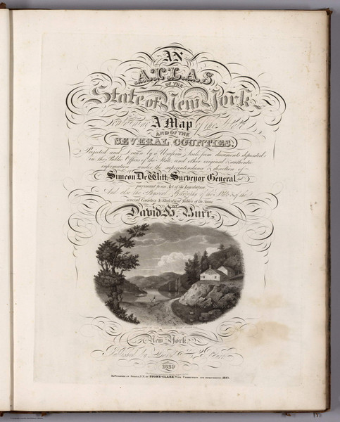 Title Page 1840 - Burr New York State Atlas Title Page 1840 - Burr New York State Atlas