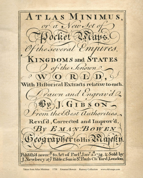 Contents - 1758 Bowen 2B - World Atlases