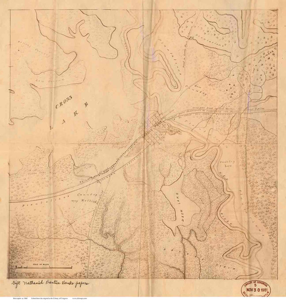 Shreveport ca  1860 - Old Map Reprint - Louisiana Cities
