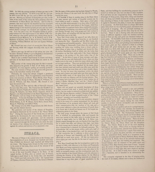 History of Tompkins County, Page 3 11, New York 1866 - Old Town Map Reprint - Tompkins Co. Atlas