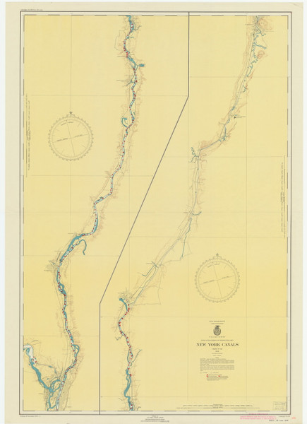 Champlain Canal 1947 New York Canals & Lakes Chart Reprint 181 Champlain Canal 1947 New York Canals & Lakes Chart Reprint 181