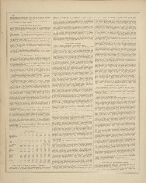 History of Broome County Page 2, New York 1876 - Old Town Map Reprint - Broome Co. Atlas 20