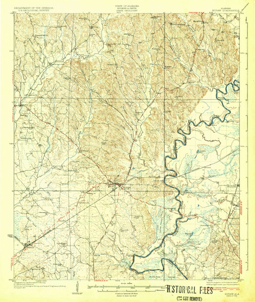 Eutaw, Alabama 1931 (1931) USGS Old Topo Map Reprint 15x15 AL Quad 305571 Eutaw, Alabama 1931 (1931) USGS Old Topo Map Reprint 15x15 AL Quad 305571