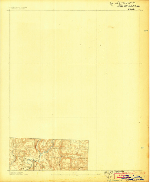 Smyrna, Arkansas 1887 (1887) USGS Old Topo Map Reprint 15x15 AR Quad 260321 Smyrna, Arkansas 1887 (1887) USGS Old Topo Map Reprint 15x15 AR Quad 260321