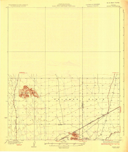 Hyder, Arizona 1930 (1930) USGS Old Topo Map Reprint 15x15 AZ Quad 703177