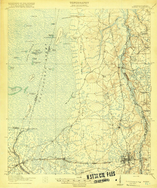 Moniac, Georgia 1918 () USGS Old Topo Map Reprint 15x15 GA Quad 247523 Moniac, Georgia 1918 () USGS Old Topo Map Reprint 15x15 GA Quad 247523