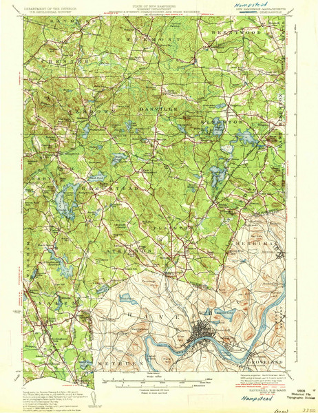 Haverhill, New Hampshire 1935 (1935) USGS Old Topo Map Reprint 15x15 MA Quad 330073