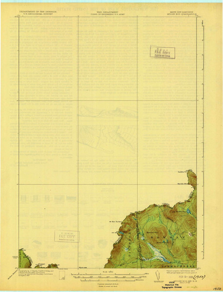 Moose Bog, Maine 1931 (1931) USGS Old Topo Map Reprint 15x15 ME Quad 807567