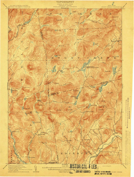 Stony Sreek, NY 1910 (1910) USGS Old Topo Map 15x15 NY Quad Stony Sreek, NY 1910 (1910) USGS Old Topo Map 15x15 NY Quad