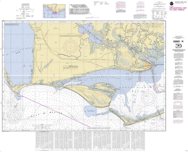 Apalachicola Bay to Lake Wimico 2000 - Old Map Nautical Chart AC Harbors 11402 - Florida (Gulf Coast)