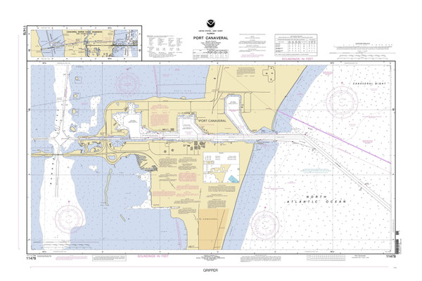 Port Canaveral 2005 - Old Map Nautical Chart AC Harbors 456-11478 - Florida (East Coast) Port Canaveral 2005 - Old Map Nautical Chart AC Harbors 456-11478 - Florida (East Coast)