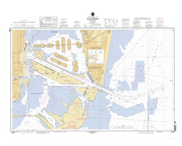 Miami Harbor 2004 - Old Map Nautical Chart AC Harbors 547-11468 - Florida (East Coast)