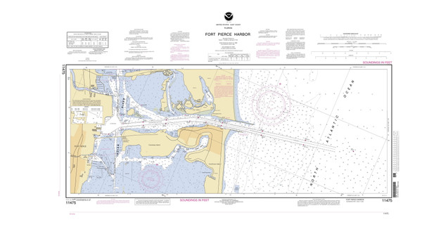 Fort Pierce Harbor 2004 - Old Map Nautical Chart AC Harbors 582-11475 - Florida (East Coast)